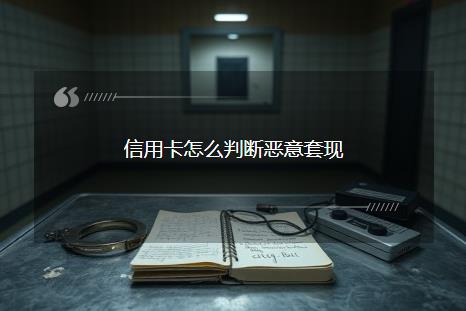 信用卡怎么判断恶意套现，信用卡恶意套现的标准是什么